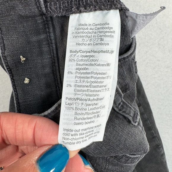 Madewell Jeans Womens 27 Faded Black 11" Skinny High Rise - Picture 7 of 14